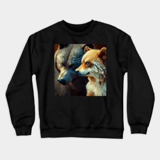 Bear Wolf . Crewneck Sweatshirt